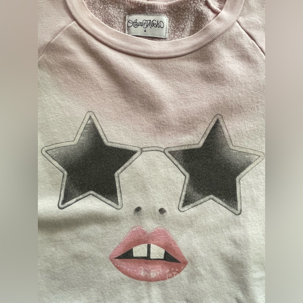 Lauren Moshi Star Sunglasses Graphic Sweatshirt